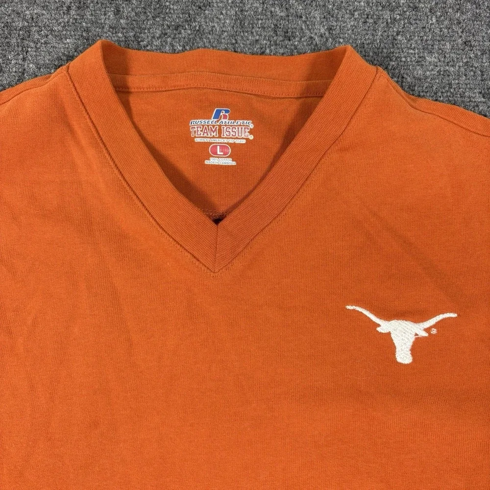 University Of Texas Longhorns UT Sz L Orange Logo Vest Mens NCAA Football